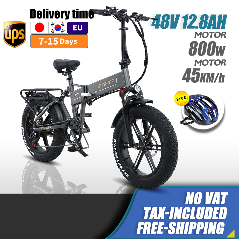 [EU 재고] 자전거 자전거 전기 자전거 지방 ebike 접는 800w 48V12.8ah 리튬 배터리 4.0 지방 타이어 성인 자전거 20 인치 전자 자전거